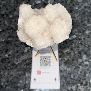 Natural iridescent Iris (Anandalite) Quartz Cluster from India